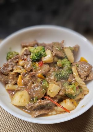 牛肉とシーフードの彩り炒め-レシピのメイン写真