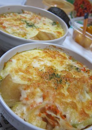 野菜たっぷりのオニオングラタンスープ-レシピのメイン写真