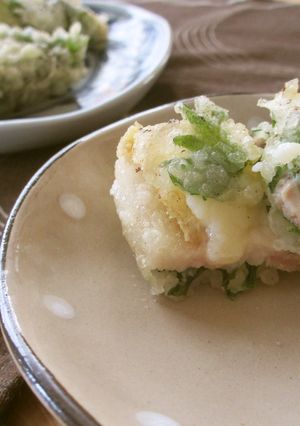 豚バラとチーズの大葉はさみ天♪-レシピのメイン写真