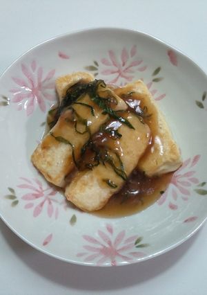豆腐ステーキ梅しそソースがけ-レシピのメイン写真