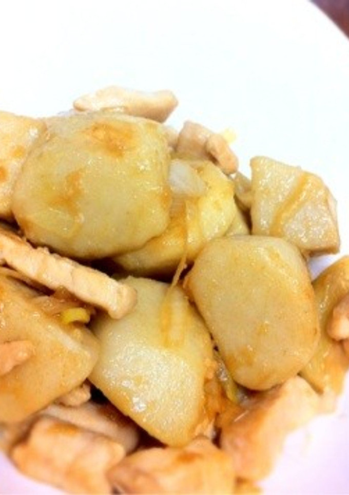 里芋と鶏肉のねぎしょうが炒め-レシピのメイン写真