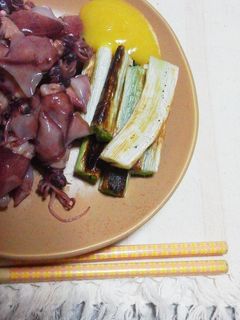 ホタルイカと焼きネギの酢味噌あえ-レシピのメイン写真