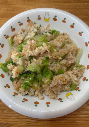 ツナとレタスのチャーハン（卵なし）-レシピのメイン写真