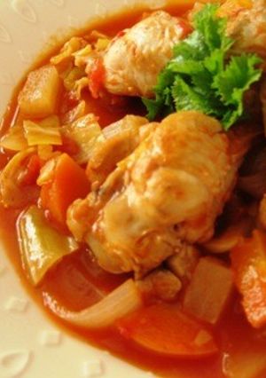 野菜ごろごろ手羽元のトマト煮-レシピのメイン写真