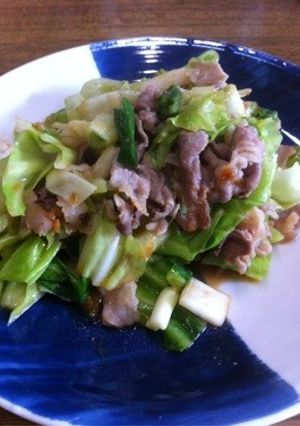 塩麹と生姜で味付け簡単♡ぶた肉野菜炒め♫-レシピのメイン写真