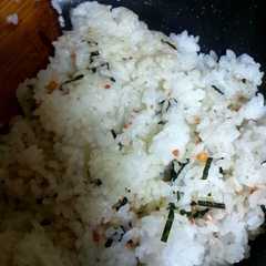 รูปของ 簡単☆お茶漬けチャーハン。