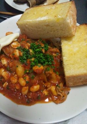豚肉とお豆のトマト煮-レシピのメイン写真