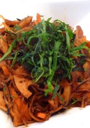 レンコンとひじきの味噌チャプチェ-レシピのメイン写真