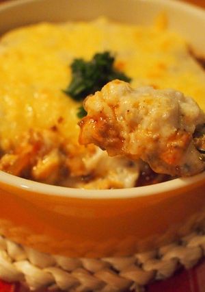 里芋ソースと根菜のミートグラタン-レシピのメイン写真