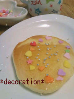 デコレーション☆ホットケーキ-レシピのメイン写真