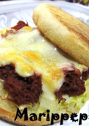 イングリッシュマフィン★コンビーフサンド-レシピのメイン写真
