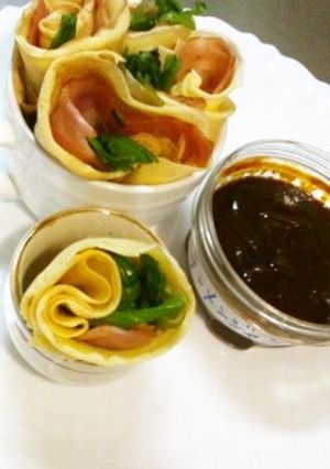 コナモンde手巻き☆ほうれん草&ベーコン-レシピのメイン写真