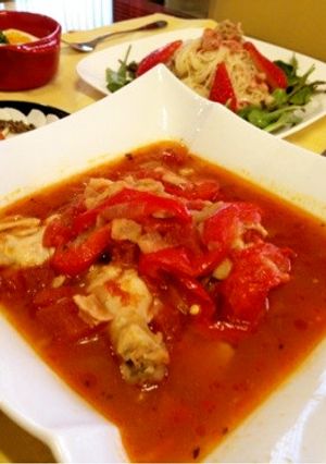 鶏手羽元のチキントマト煮☆圧力鍋で簡単-レシピのメイン写真