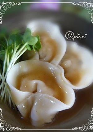 ❤チーズ入り水餃子風～わさび餡かけ❤-レシピのメイン写真