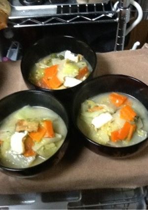 塩糀と梅干しでスープ 〜白菜〜-レシピのメイン写真