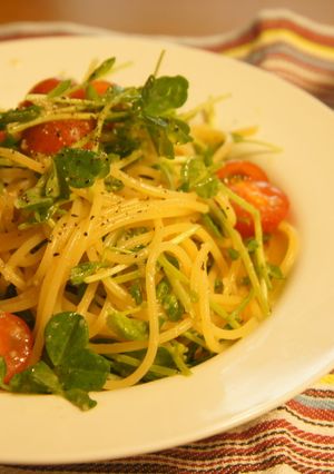 ミニトマトとめんつゆのあえるパスタ-レシピのメイン写真