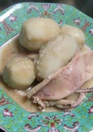 酒粕とつゆの素で味付里芋といかの一夜干し-レシピのメイン写真