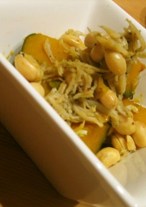 大豆としらすで❤かぼちゃの煮物-レシピのメイン写真