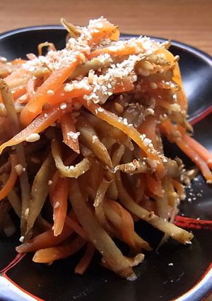 ごぼうとにんじんの塩麹きんぴら-レシピのメイン写真