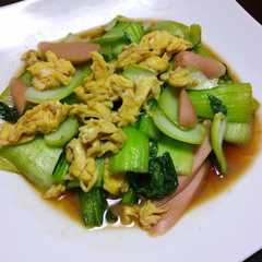 ご飯にあう青梗菜の炒めもの-レシピのメイン写真