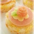可愛いミニ薔薇の飾り寿司