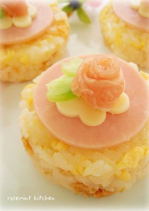 可愛いミニ薔薇の飾り寿司-レシピのメイン写真