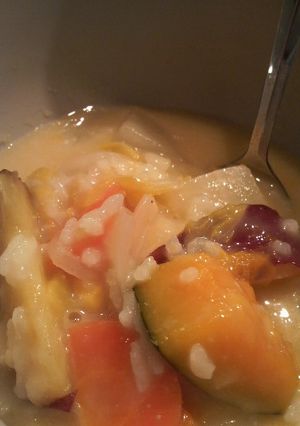 栄養満点朝ごはん！野菜スープリゾット-レシピのメイン写真