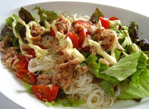今すぐ食べたい！サラダそうめん-レシピのメイン写真