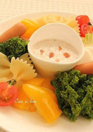 春色サラダのフォンデュ風-レシピのメイン写真