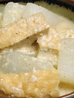 【杜氏のお袋流】大根と油揚げの味噌酒粕煮-レシピのメイン写真