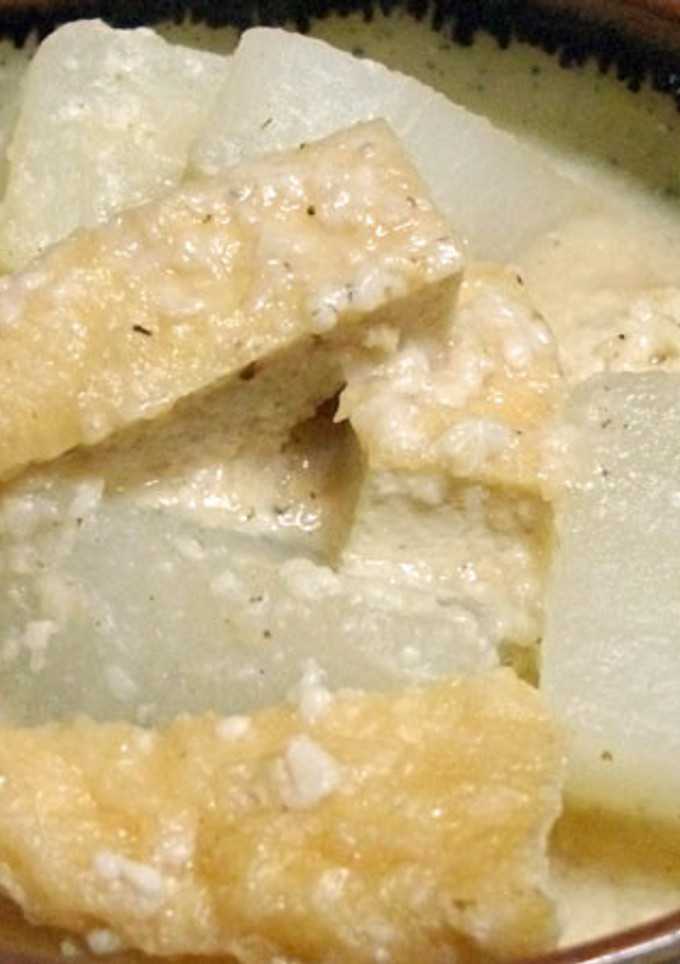 【杜氏のお袋流】大根と油揚げの味噌酒粕煮-レシピのメイン写真