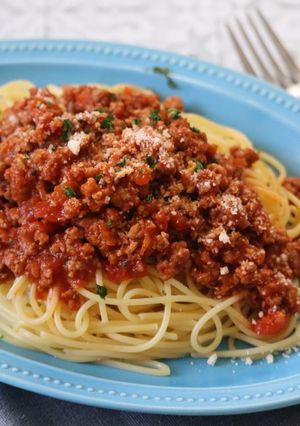 トマト缶で！ミートソーススパゲッティ☆-レシピのメイン写真