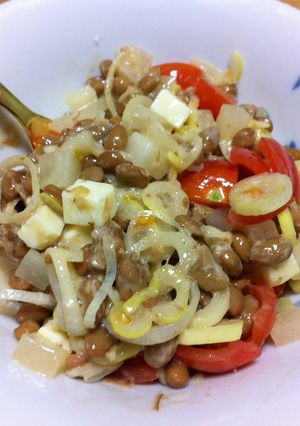 チーズin納豆サラダ-レシピのメイン写真
