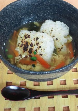 おこげスープde朝ご飯-レシピのメイン写真