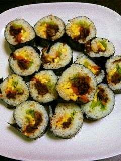簡単☆韓国風のり巻き☆節分にも☆キンパブ-レシピのメイン写真