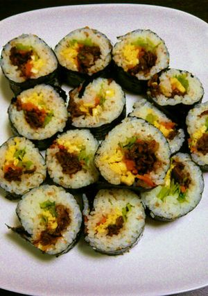 簡単☆韓国風のり巻き☆節分にも☆キンパブ-レシピのメイン写真