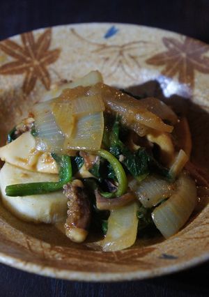 長いもとほうれん草のカレー炒め煮-レシピのメイン写真