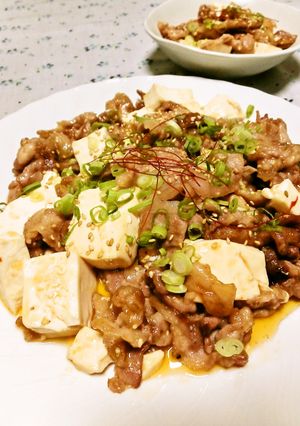 豚肉と豆腐のピリ辛炒め♪-レシピのメイン写真