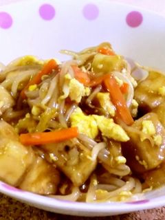 高野豆腐のもやしあんかけ-レシピのメイン写真