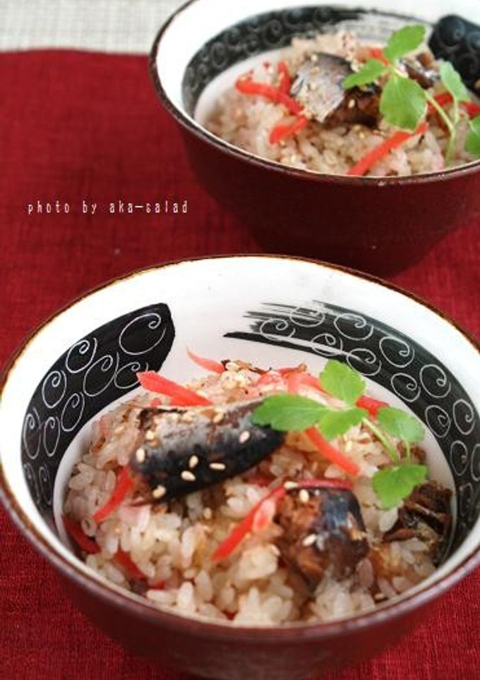 いわし缶と紅生姜の炊き込みごはん-レシピのメイン写真