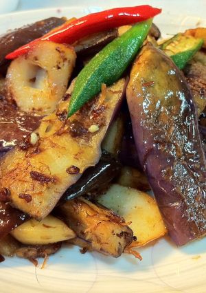 XO醤の茄子炒め(XO醤炒茄子 )-レシピのメイン写真
