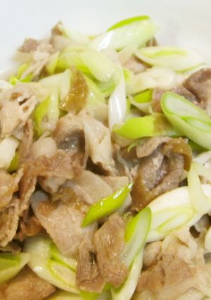 簡単！電子レンジで作る豚の梅和え！-レシピのメイン写真