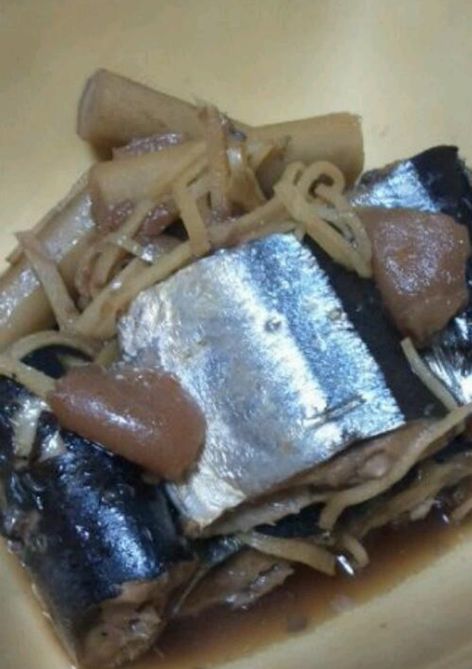 さんまとごぼうの梅煮-レシピのメイン写真