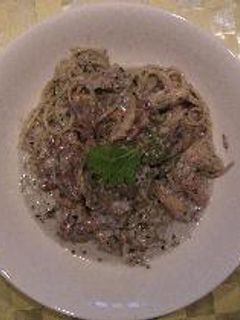 エリンギの黒ごまスパゲッティー-レシピのメイン写真