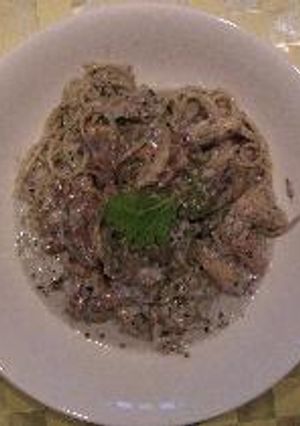 エリンギの黒ごまスパゲッティー-レシピのメイン写真