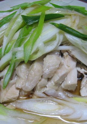 できちゃった！味付け不要　レンジ鶏ネギ-レシピのメイン写真
