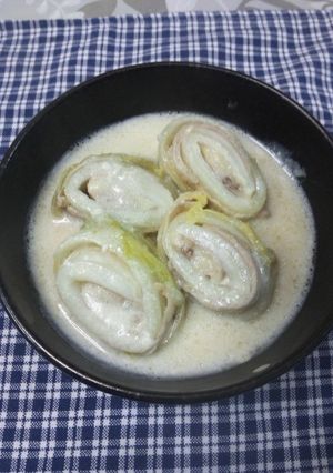 ロール白菜のミルク煮-レシピのメイン写真