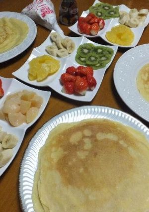 子供達と一緒に☆手巻きクレープ♪☆-レシピのメイン写真