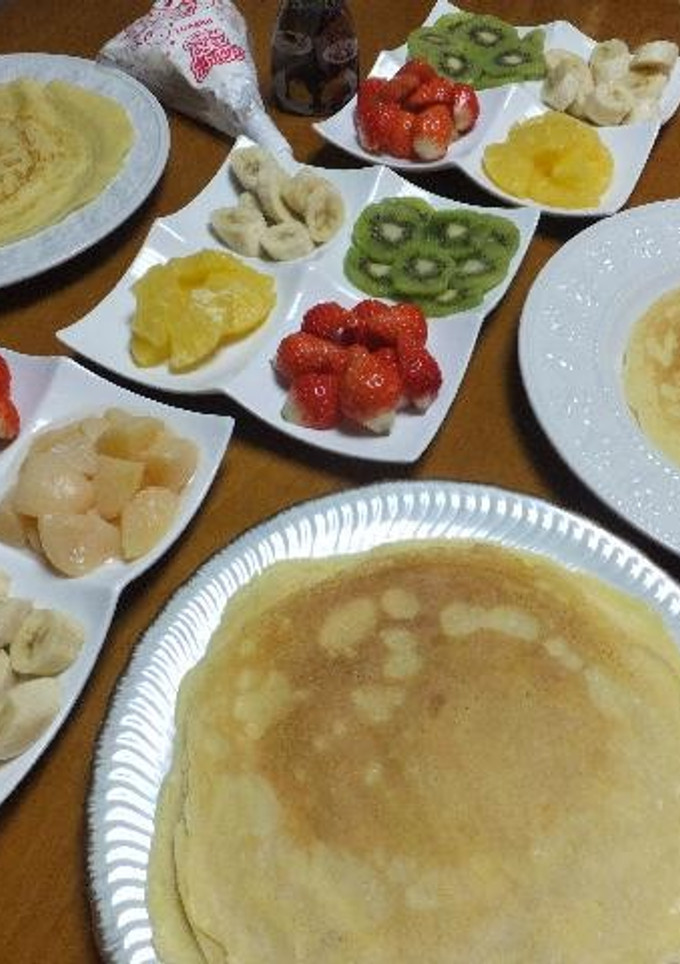 子供達と一緒に☆手巻きクレープ♪☆-レシピのメイン写真