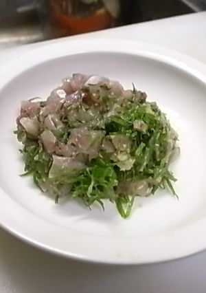 素朴に 鯵のたたき-レシピのメイン写真